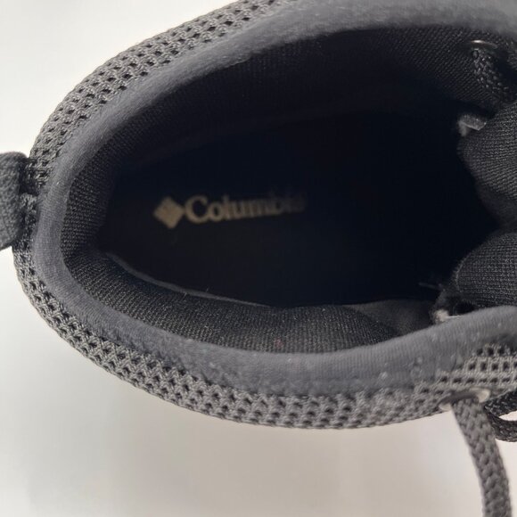 Columbia Trailstorm Mid Waterproof Hiking Boots Size 12 Black Dark Grey Mesh - Picture 8 of 14